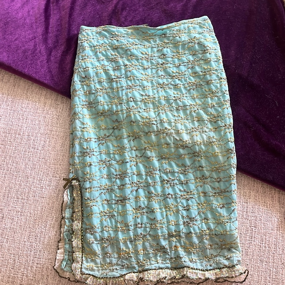 Vintage midi fitted skirt